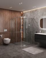 Душевой уголок CEZARES MOLVENO-R-22-90+30-C-Cr-IV