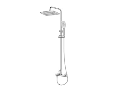 Душевая стойка BelBagno ACQUA ACQUA-DOCM-CRM Душевая стойка BelBagno ACQUA ACQUA-DOCM-CRM