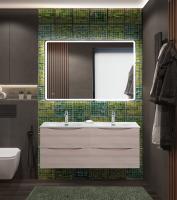 Тумба с раковиной подвесная с четырьмя ящиками BelBagno MARINO-CER-N 120 Rovere Grigio, раковина белая Тумба с раковиной подвесная с четырьмя ящиками BelBagno MARINO-CER-N 120 Rovere Grigio, раковина белая