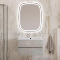 Тумба с раковиной подвесная CEZARES MOLVENO 46 80 Beton, раковина белая CZR-8070-80 Тумба с раковиной подвесная CEZARES MOLVENO 46 80 Beton, раковина белая CZR-8070-80