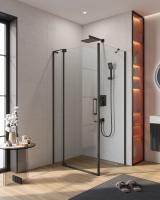 Душевой уголок CEZARES SLIDER-AH-1-80-90/100-C-NERO