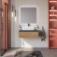 Тумба со столешницей подвесная CEZARES SLIDER 80 Дуб тангент, столешница SLD-80/48-MNO