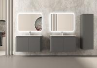 Тумба с раковиной подвесная CEZARES STYLUS 94 Grigio Nuvola