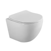 Унитаз подвесной безободковый с сиденьем BelBagno UNO 2.0 BB7306CHR/SC