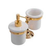 Стакан и диспенсер настольные CEZARES OLIMP-TDT-03/24-M