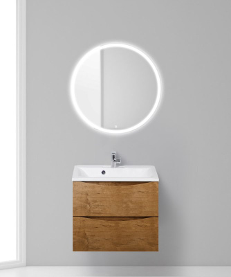 Тумба с раковиной подвесная BelBagno MARINO 65 Rovere Nature, раковина белая Тумба с раковиной подвесная BelBagno MARINO 65 Rovere Nature, раковина белая