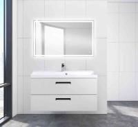 AURORA База под раковину подвесная с двумя выкатными ящиками, Pietra Bianca, 1000x450x500, AURORA-1000-2C-SO-PB