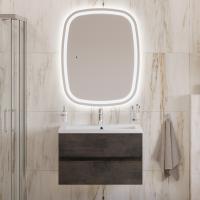 Тумба с раковиной подвесная CEZARES MOLVENO 46 80 Ossido, раковина белая CZR-8070-80 Тумба с раковиной подвесная CEZARES MOLVENO 46 80 Ossido, раковина белая CZR-8070-80