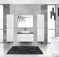 Тумба со столешницей под накладную раковину подвесная CEZARES MOLVENO 46 100 Bianco Ghiaccio