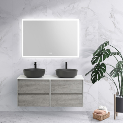 Тумба со столешницей EK-120-2-BL подвесная BelBagno KRAFT 120 Cemento Grigio Тумба со столешницей EK-120-2-BL подвесная BelBagno KRAFT 120 Cemento Grigio