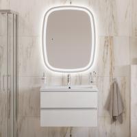 Тумба с раковиной подвесная CEZARES MOLVENO 46 80 Bianco Ghiaccio, раковина белая CZR-8070-80 Тумба с раковиной подвесная CEZARES MOLVENO 46 80 Bianco Ghiaccio, раковина белая CZR-8070-80