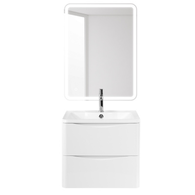 Тумба с раковиной подвесная BelBagno ACQUA 60 Bianco Lucido, раковина белая