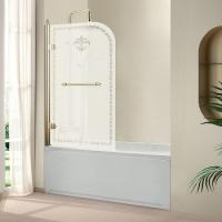 Душевая шторка на ванну CEZARES RETRO-V-1-80/145-PP-G-L