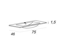 Стеклянная раковина CEZARES 82413