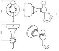 Крючок CEZARES APHRODITE-HK1-NOP
