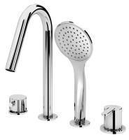 Смеситель на борт ванны CEZARES LEAF-BVDM4-PO