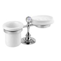 Стакан и мыльница настольные CEZARES OLIMP-STT-01-Sw