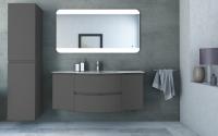 Тумба с раковиной подвесная CEZARES VAGUE 138 Grigio Talpa Opaco