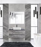 Тумба со столешницей под накладную раковину подвесная CEZARES MOLVENO 46 100 Legno Grigio