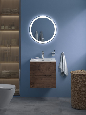 Тумба с раковиной подвесная BelBagno ETNA 39 50 Rovere Moro, раковина белая BB-8099-3-50 Тумба с раковиной подвесная BelBagno ETNA 39 50 Rovere Moro, раковина белая BB-8099-3-50