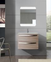 Тумба с раковиной подвесная CEZARES COMFORT 75 Larice, раковина белая