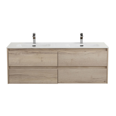 База под раковину подвесная BelBagno KRAFT-1400-4C-SO-2-RGB Rovere Galifax Bianco