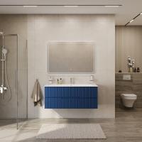 Тумба с раковиной подвесная CEZARES DUET-N 120 Sapfiro, раковина белая CZR-8073-120 Тумба с раковиной подвесная CEZARES DUET-N 120 Sapfiro, раковина белая CZR-8073-120