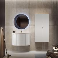 Тумба с раковиной подвесная CEZARES EDEN 91 Bianco lucido, раковина белая