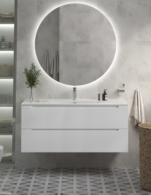 Тумба с раковиной подвесная BelBagno ETNA 120 Bianco Lucido, раковина белая BB-8099-120 Тумба с раковиной подвесная BelBagno ETNA 120 Bianco Lucido, раковина белая BB-8099-120