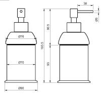 Диспенсер для мыла настольный CEZARES APHRODITE-SOIP-03/24