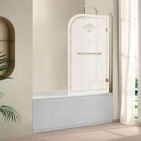 Душевая шторка на ванну CEZARES RETRO-V-1-80/145-PP-G-R