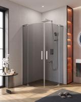 Душевой уголок CEZARES SLIDER-R-2-80/90-Grigio-Cr