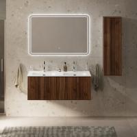 Тумба с раковиной подвесная с выдвижными ящиками CEZARES PORTOFINO 120 Noce, раковина белая 50135 Тумба с раковиной подвесная с выдвижными ящиками CEZARES PORTOFINO 120 Noce, раковина белая 50135