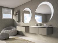 Тумба с раковиной подвесная CEZARES AVRIL 100 Grigio Talpa