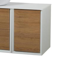 Шкафчик подвесной с одной дверцей, совместимый с базой под раковину CEZARES BELLAGIO 54864 Rovere tabacco