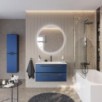 Тумба с раковиной подвесная CEZARES ECO 90 Sapfiro, раковина белая CZR-900/480-LV-MR-ECO-F