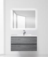 Тумба с раковиной подвесная BelBagno LUCE 100 Stucco Cemento, раковина белая Тумба с раковиной подвесная BelBagno LUCE 100 Stucco Cemento, раковина белая
