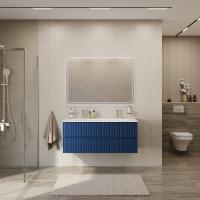 Тумба с раковиной подвесная CEZARES DUET-N 120 Sapfiro, раковина белая CZR-8073-120-1-2 Тумба с раковиной подвесная CEZARES DUET-N 120 Sapfiro, раковина белая CZR-8073-120-1-2