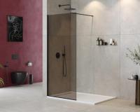 Душевая перегородка CEZARES LIBERTA-L-1-80-120-BR-NERO