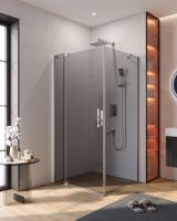 Душевой уголок CEZARES SLIDER-AH-1-90-100/110-GRIGIO-Cr