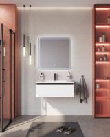 Тумба с раковиной подвесная CEZARES SLIDER 80 Bianco Opaco, раковина белая