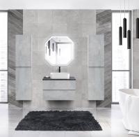 Тумба со столешницей под накладную раковину подвесная CEZARES MOLVENO 46 80 Beton