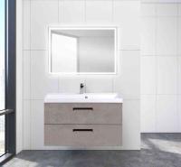 AURORA База под раковину подвесная с двумя выкатными ящиками, Cemento Pallido, 900x450x500, AURORA-900-2C-SO-CP