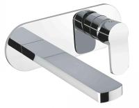 GLAM-BLI1-01 Смеситель для раковины встраиваемый, однорычажный, излив и ручка на единой площадке, длина излива 212 мм, без донного клапана, исполнение