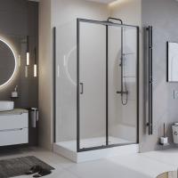 Душевой уголок BelBagno UNO-195-AH-1-120/80-C-NERO Душевой уголок BelBagno UNO-195-AH-1-120/80-C-NERO