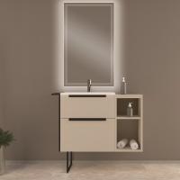 Тумба с раковиной подвесная CEZARES URBAN 60 Spatolato Bianco