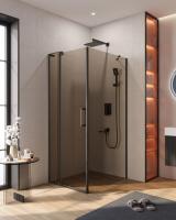 Душевой уголок CEZARES SLIDER-AH-1-100-80/90-BR-NERO