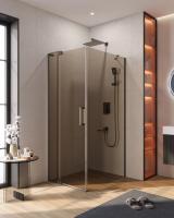 Душевой уголок CEZARES SLIDER-AH-1-90-80/90-BR-GM Душевой уголок CEZARES SLIDER-AH-1-90-80/90-BR-GM