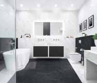 Тумба со столешницей подвесная CEZARES BELLAGIO 140 Grafite