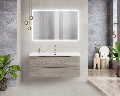 Тумба с раковиной подвесная BelBagno ACQUA 120 Pino Scania, раковина белая Тумба с раковиной подвесная BelBagno ACQUA 120 Pino Scania, раковина белая